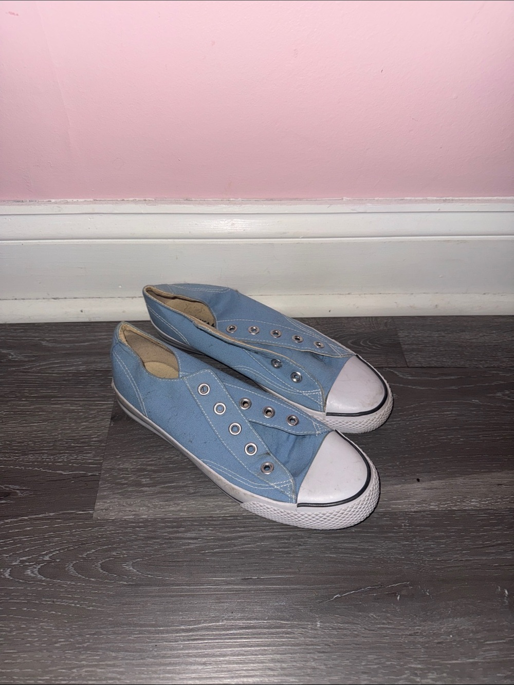Airwalk Light Blue Slip-On Canvas Sneakers